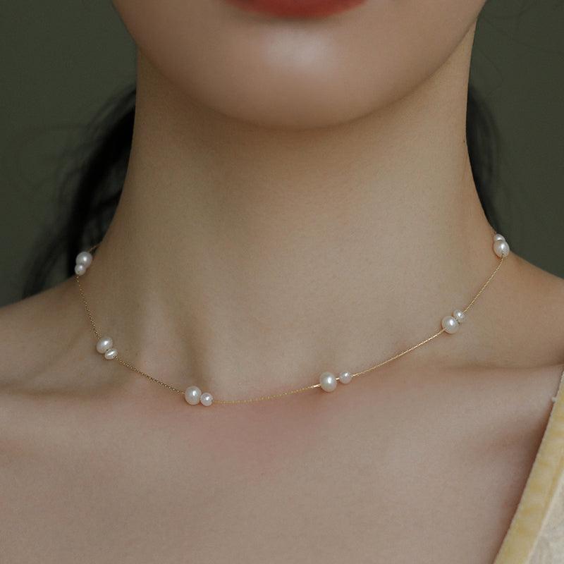 Gentle And Versatile Pearl Necklace - Trendha