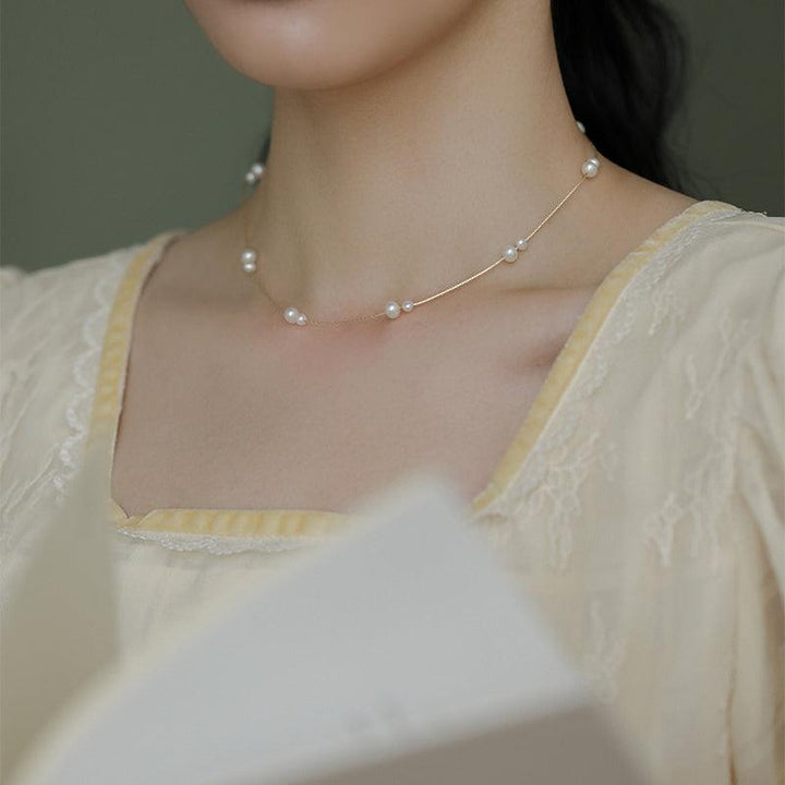 Gentle And Versatile Pearl Necklace - Trendha