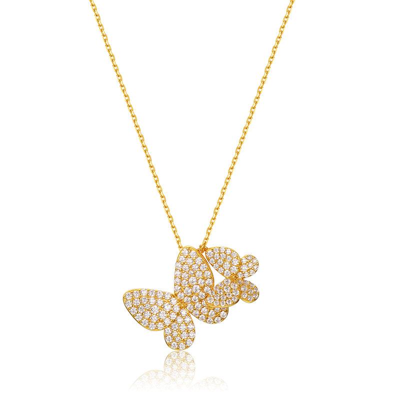 Hand-set Zircon Retro Style Clavicle Chain - Trendha