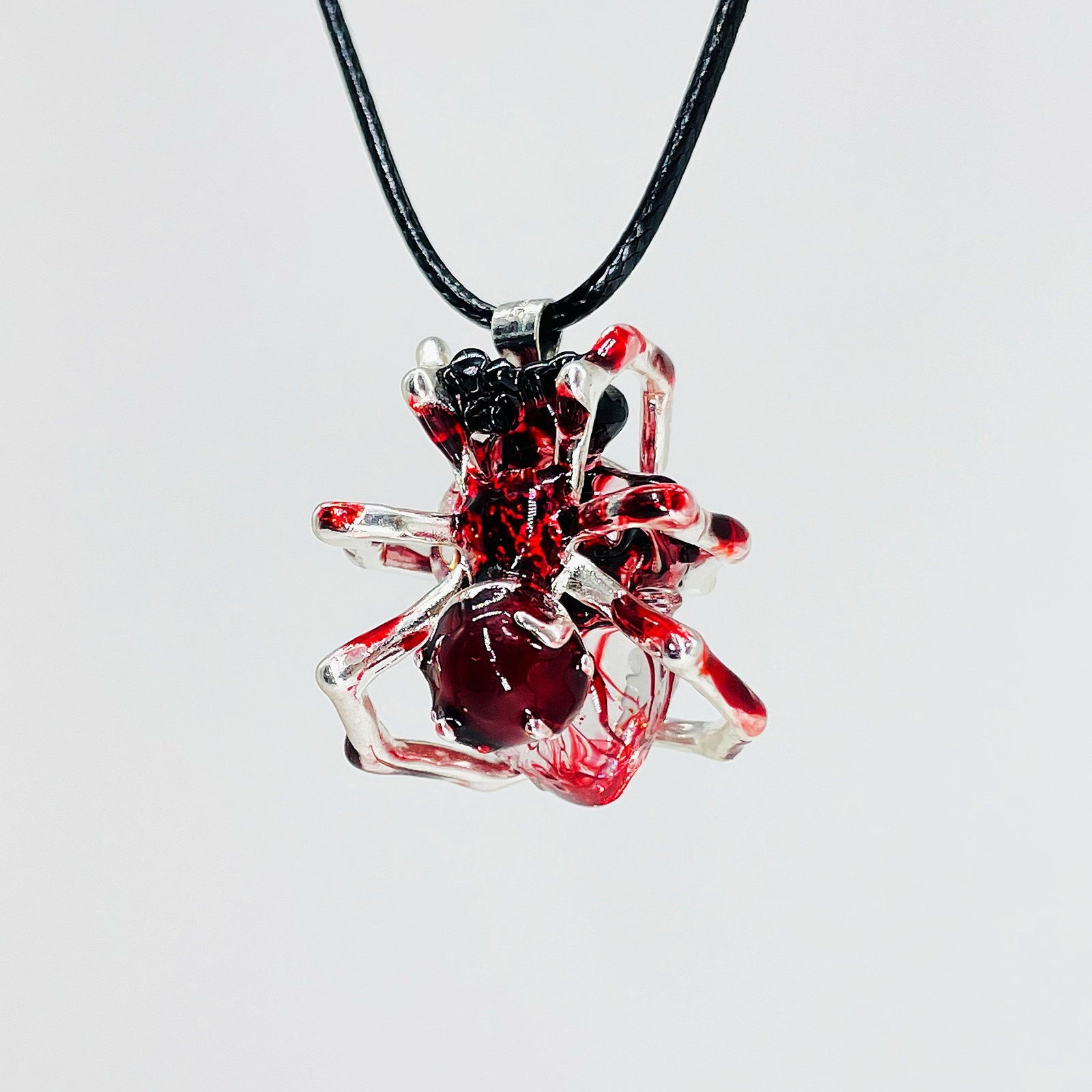 Handmade Spider Woven Heart Necklace - Trendha