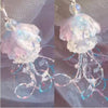 Color: Pink blue jellyfish pair