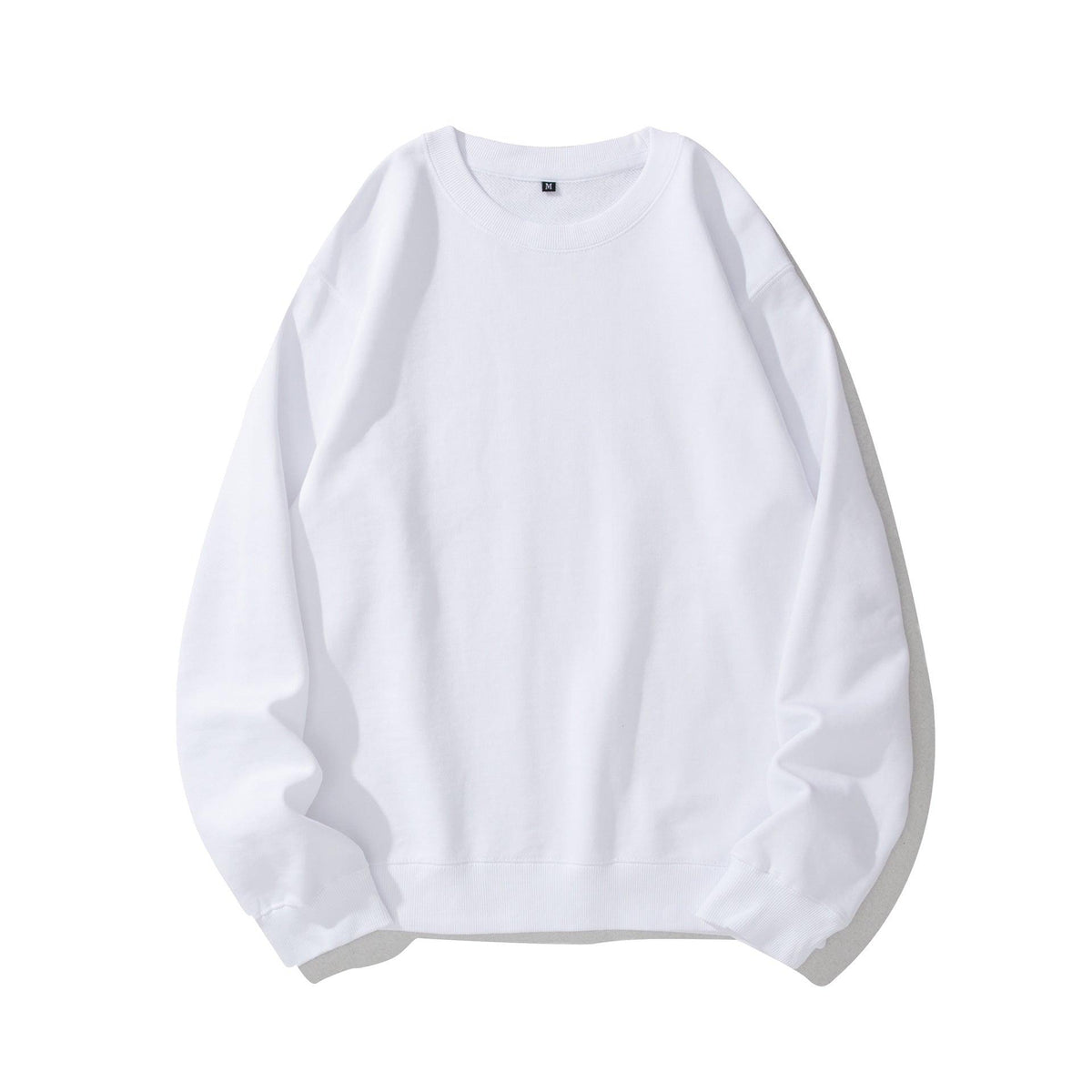 Heavyweight Round Neck Sweater Thickened Terry Solid Color Couple - Trendha