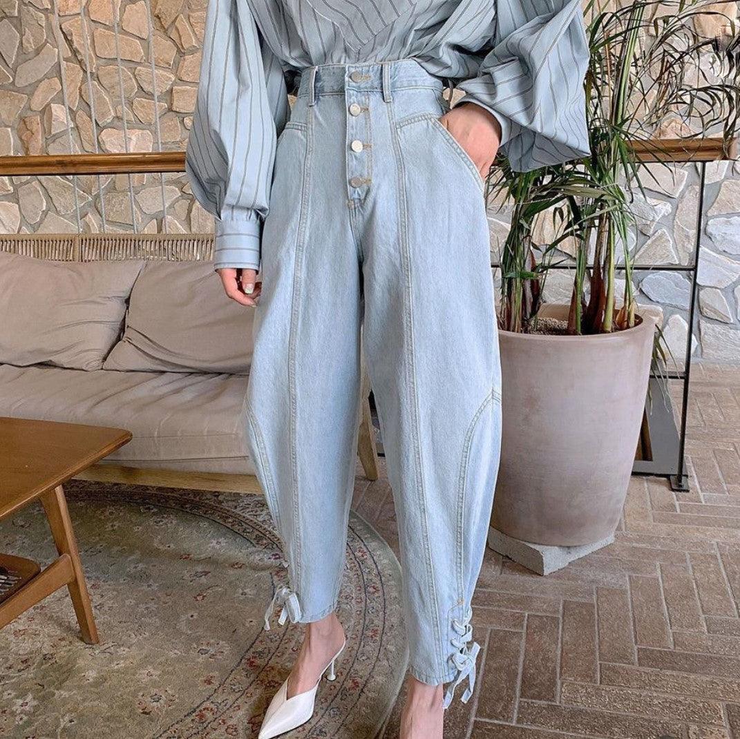High Waist Loose Wide Leg Jeans - Trendha
