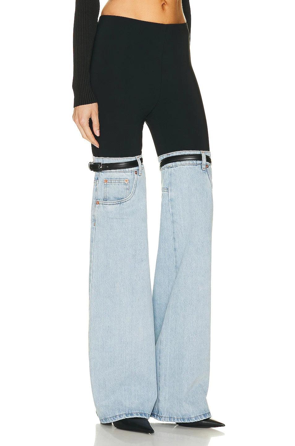 High Waist Straight Wide Leg Senior Personality Chic Pants For Women - Trendha