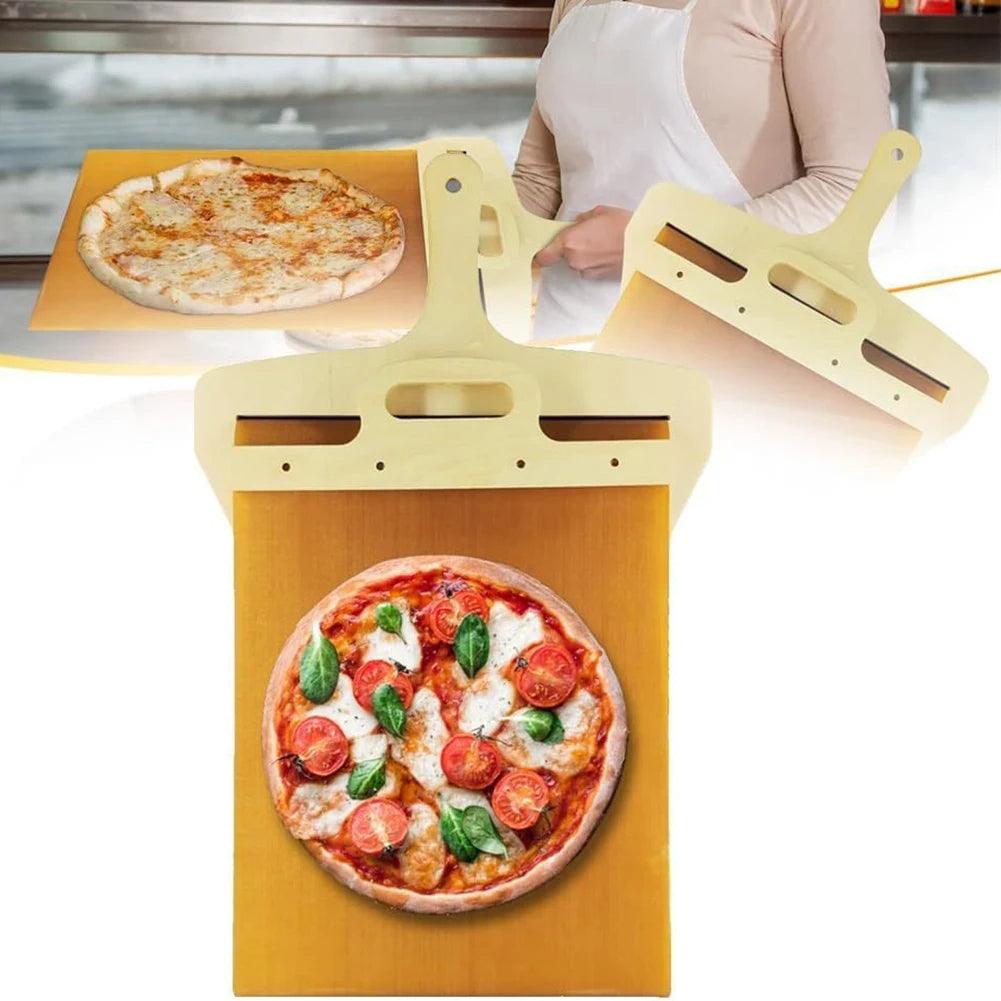 Kitchen Gadgets Sliding Pizza Shovel Non Stick Pizza Smooth Cutting Board Storage Transfer Board Kitchen Baking Tool - Trendha