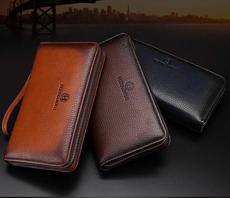 Large Capacity Men's Business Casual Long Wallet - Trendha