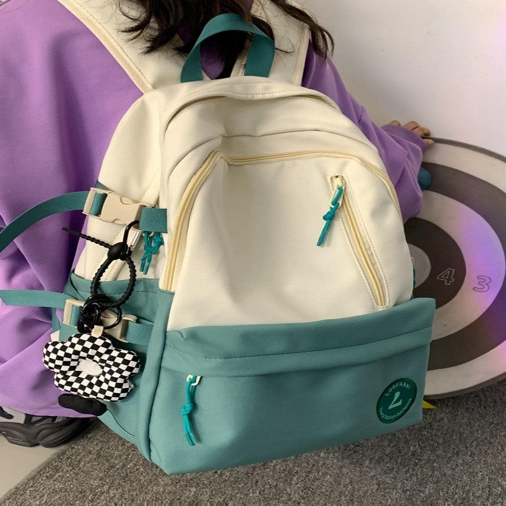 Large Capacity Schoolbag Student Minimalist Versatile Backpack - Trendha