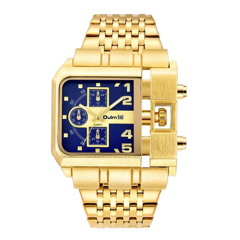 Large Dial Quartz Men's Watch Casual Belt Personality - Trendha