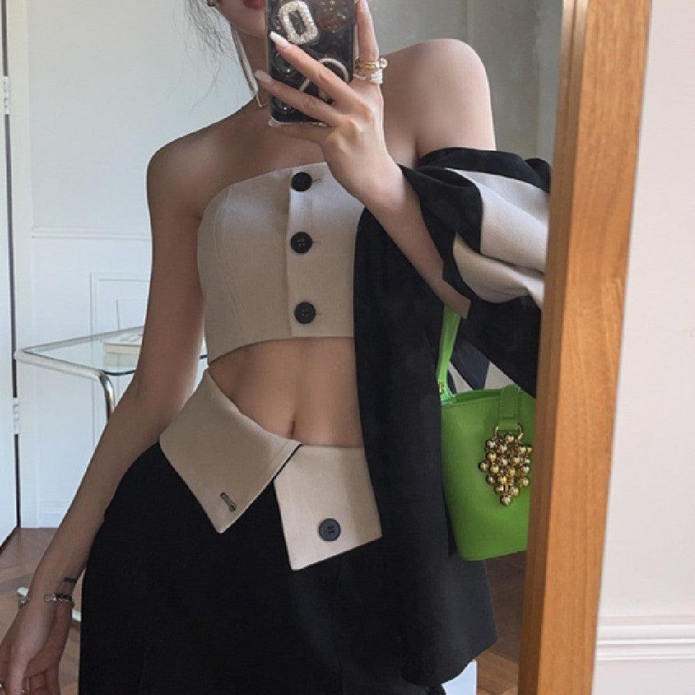 Leggings Short Style Design Sense Inside Coat Outside Wear
