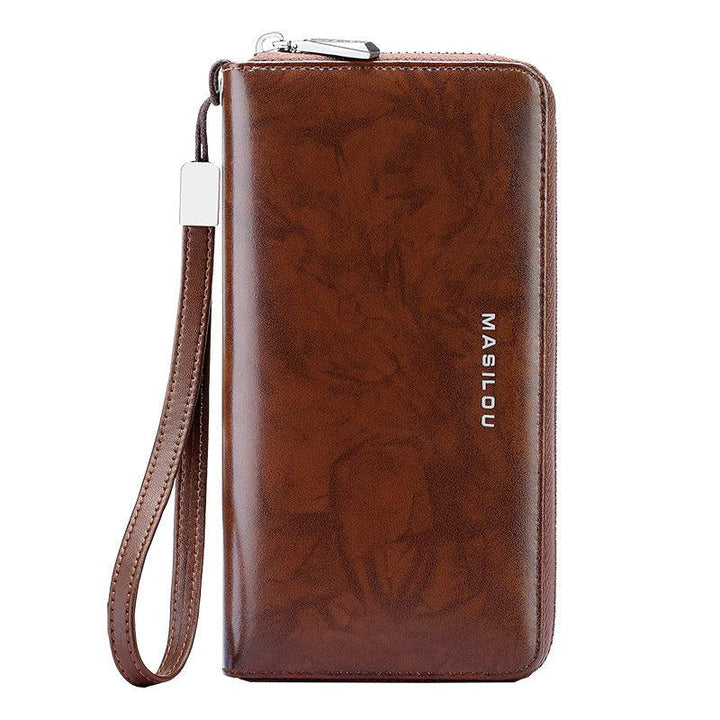 Long Multi-card Large Capacity Leather Men's Wallet - Trendha