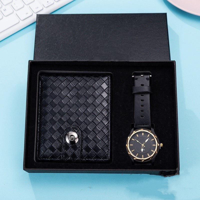 Luxury Business Watch Leather Bag Wallet Gift Set Men - Trendha