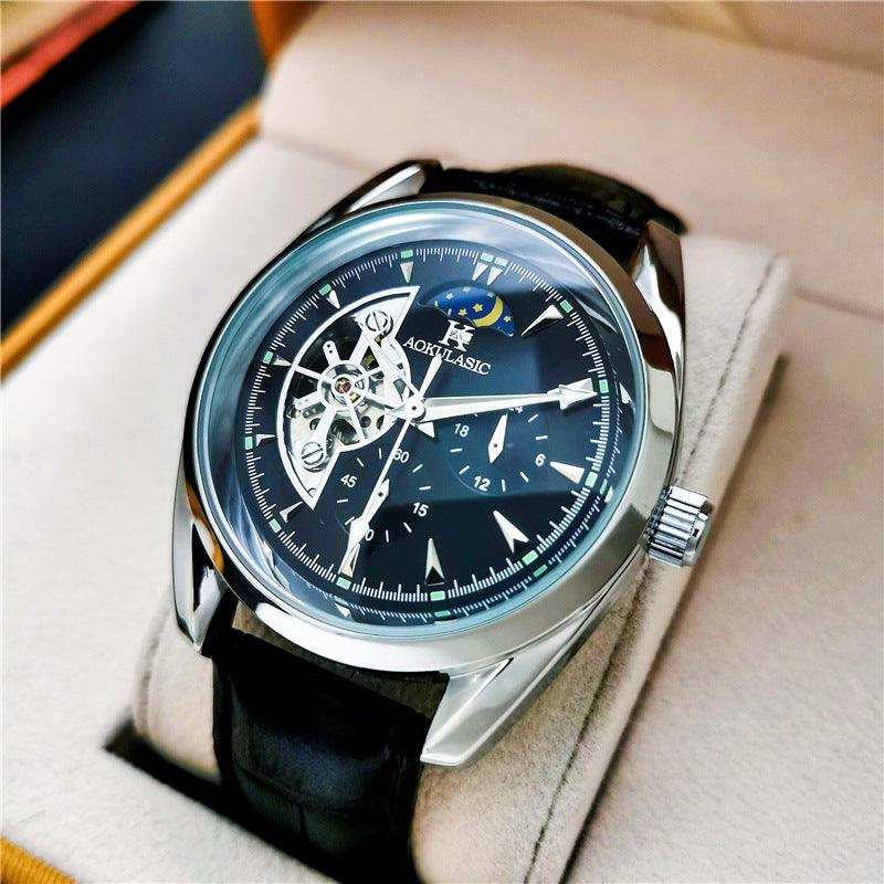 Men's Automatic Mechanical Hollowed-out Watch - Trendha
