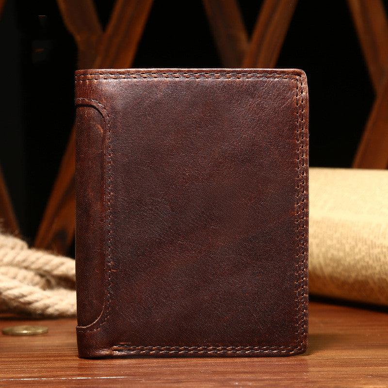 Men's Business Vintage Leather Wallet - Trendha