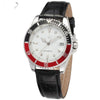 Color: Black Red Circle White Surface
