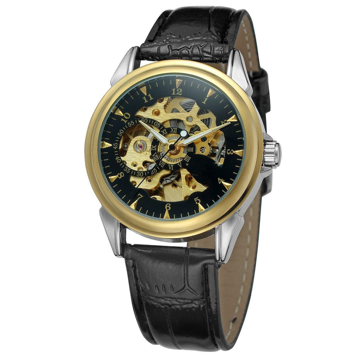 Men's Full Hollow Automatic Mechanical Watch - Trendha