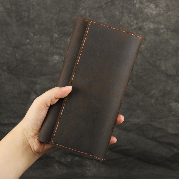 Men's Retro Handmade Long Wallet - Trendha