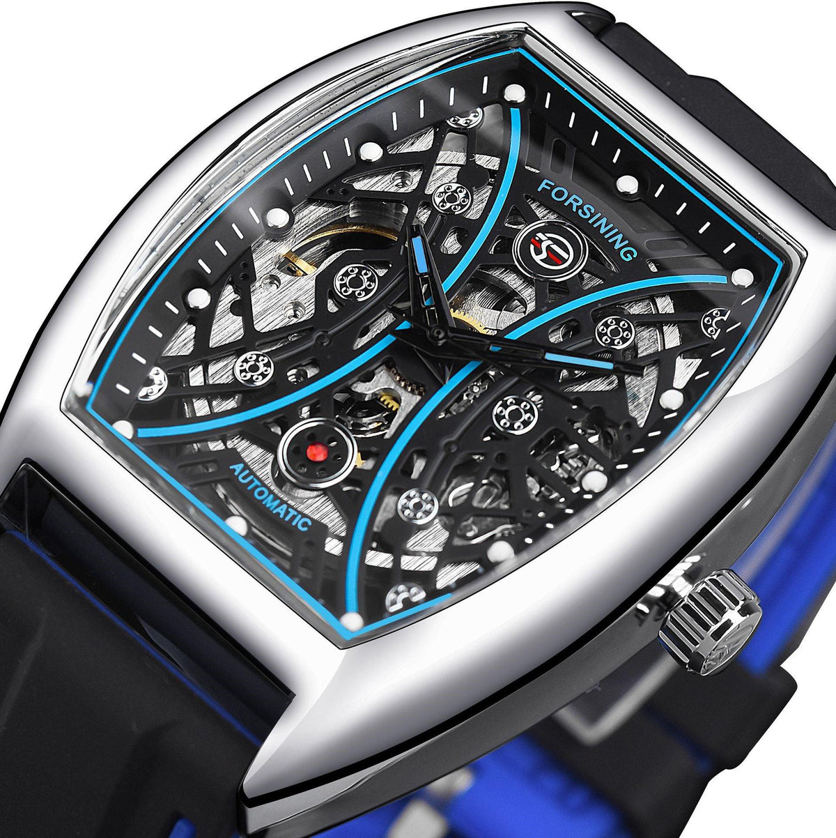 Men's Skeleton Face Movement Luminous Automatic Mechanical Watch - Trendha