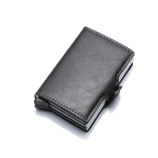 Metal Leather Card Holder Pocket Commercial Bank Credit Card - Trendha