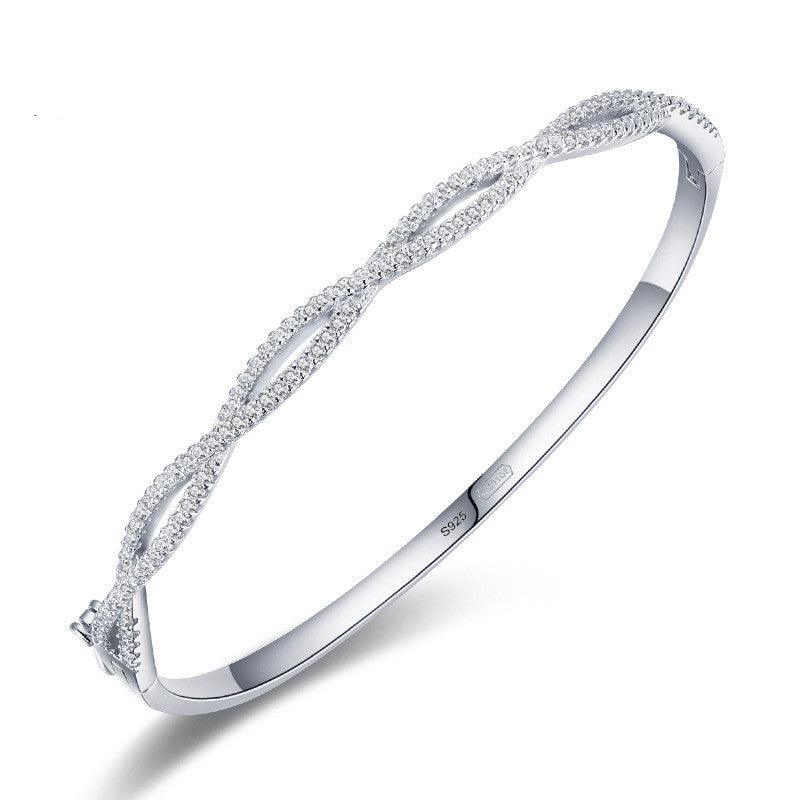 Micro-set Cross Wave Jewelry Bracelet - Trendha