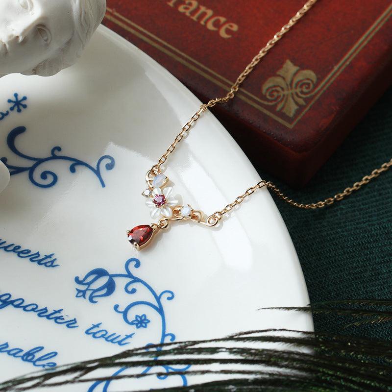 Moissanite Natural Shell Necklace - Trendha