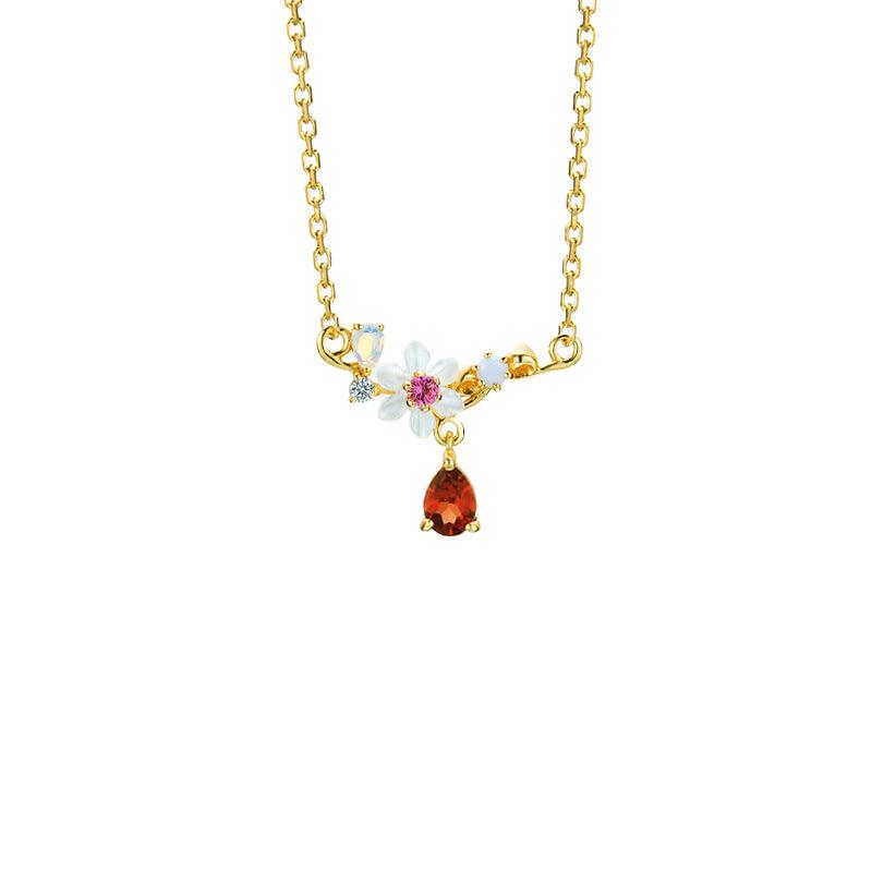 Moissanite Natural Shell Necklace - Trendha