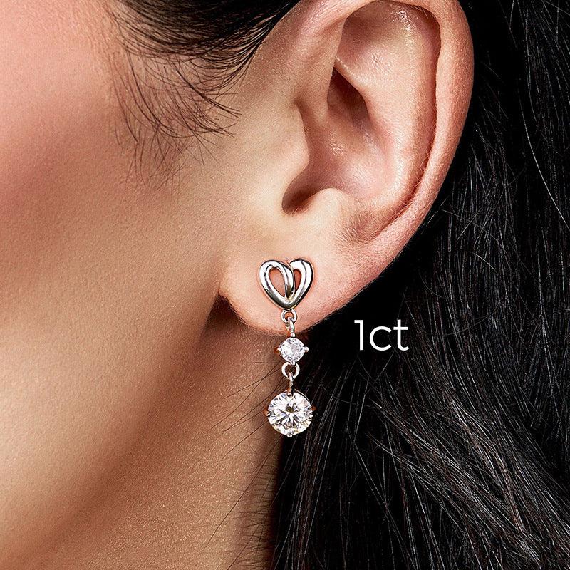 Mossan Stone Love Four Claw Stud Temperament Simple - Trendha