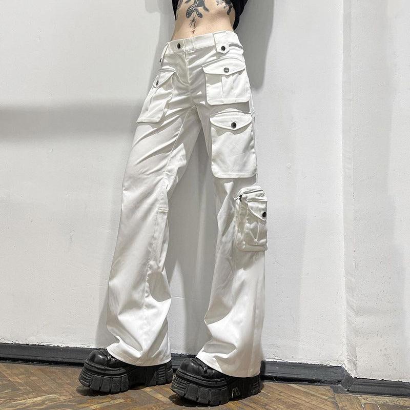 Multi Pocket Straight Low Rise Heavy Duty Jeans - Trendha