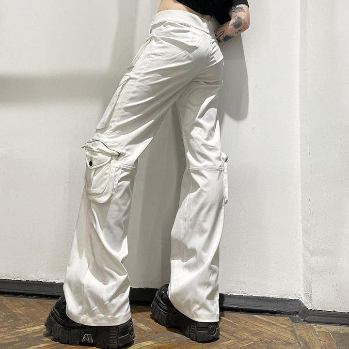 Multi Pocket Straight Low Rise Heavy Duty Jeans - Trendha
