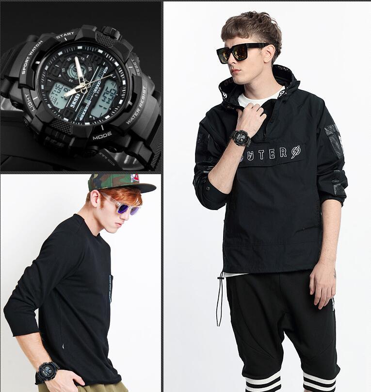 Multifunctional Outdoor Sports Waterproof Electronic Watch - Trendha