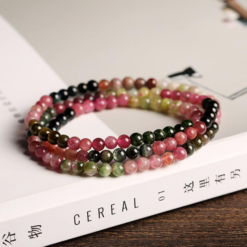 Natural Brazilian Tourmaline Tourmaline Buddha Bead Bracelet - Trendha