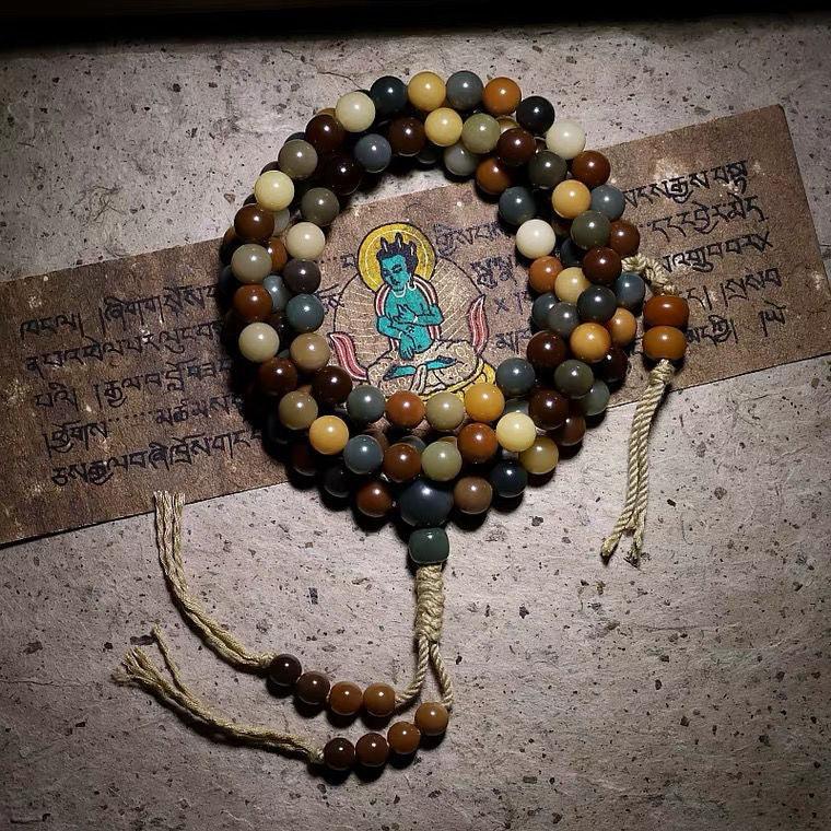 Natural Old Material Bodhi Seed Root Buddha Beads 108 Male - Trendha