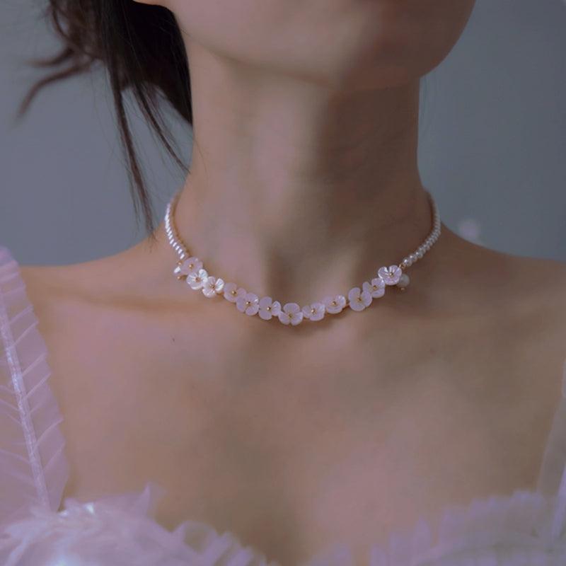 Natural Shell Carved Necklace Women's Summer - Trendha