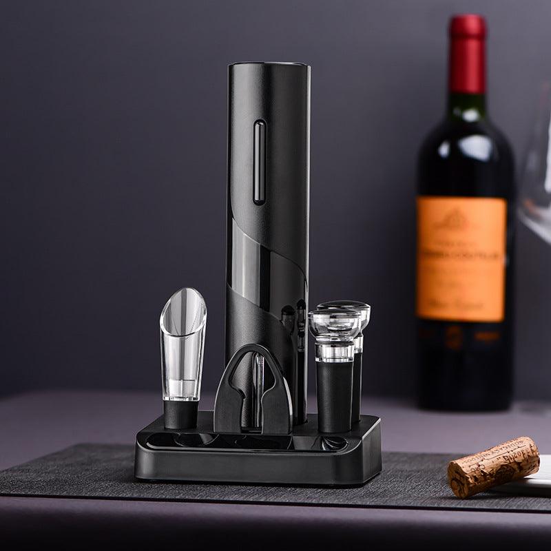 New Base Bottle Opener Enterprise Year-end Business Gift Five-in-one Red Wine Wine Set Base Electric Bottle Opener - Trendha