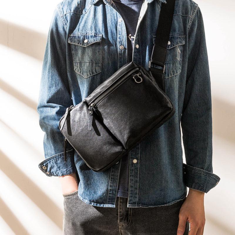 New Leather Men's Shoulder Bag Is Fashionable - Trendha