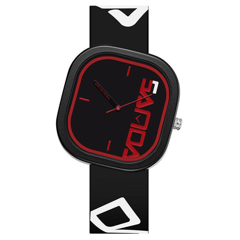 New Silicone Square Fashion Trend Waterproof Watch - Trendha