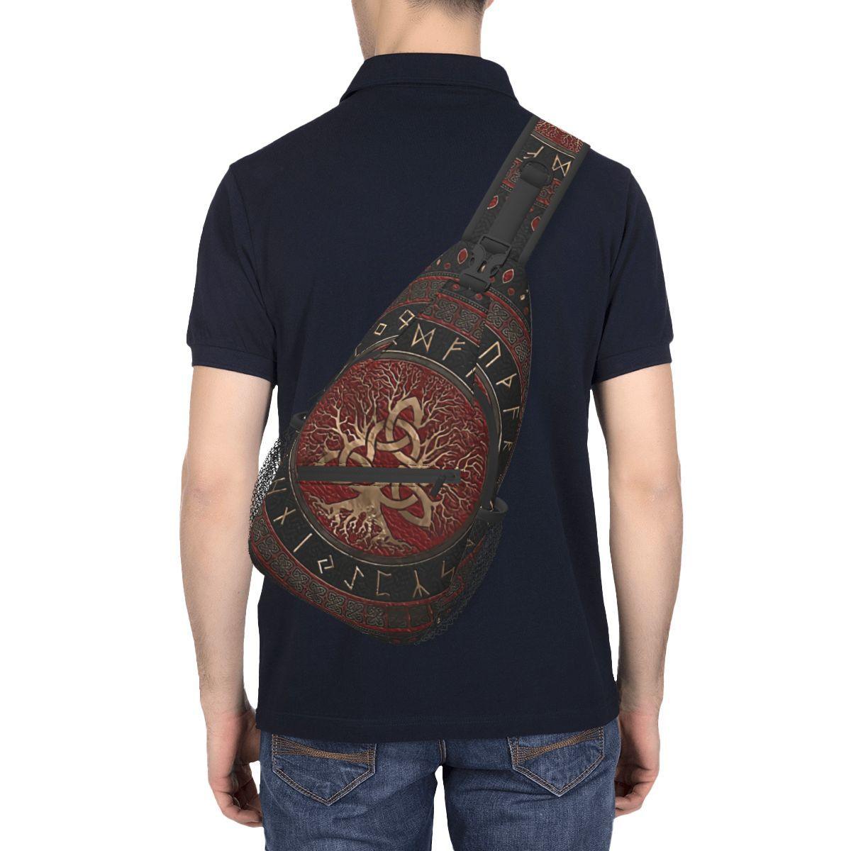 Norse Mythology Viking Crossbody Bag Sports Tree Of Life - Trendha