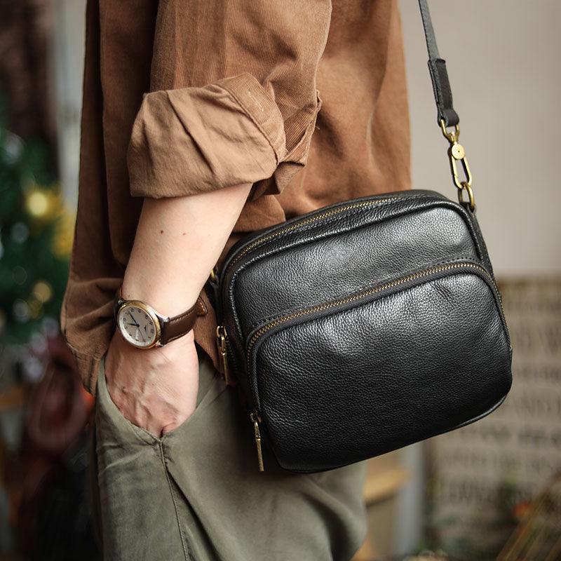 Original Cowhide Men's Single Shoulder Crossbody Bag - Trendha