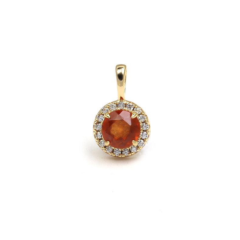 Pomegranate Zirconium Light Luxury Pendant - Trendha