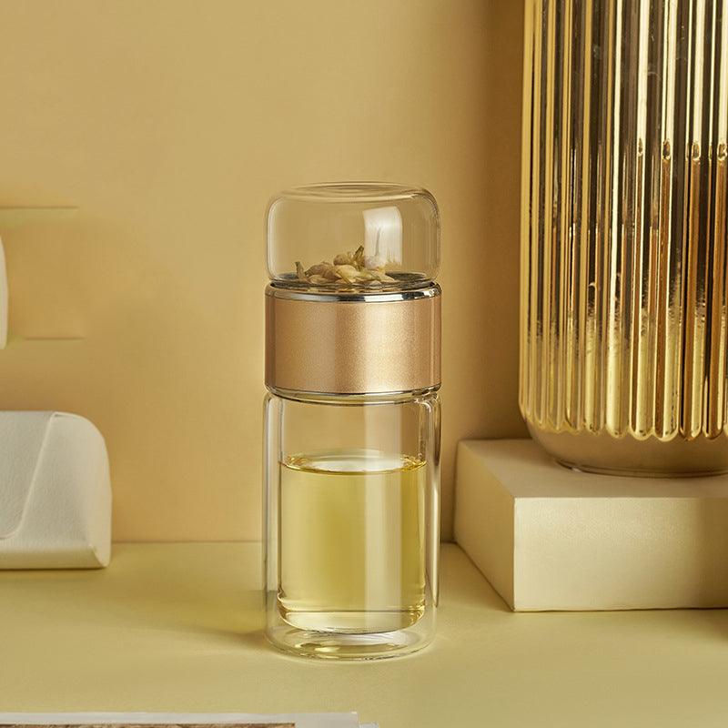 Portable Tea And Water Separation Double-Layer Glass - Trendha