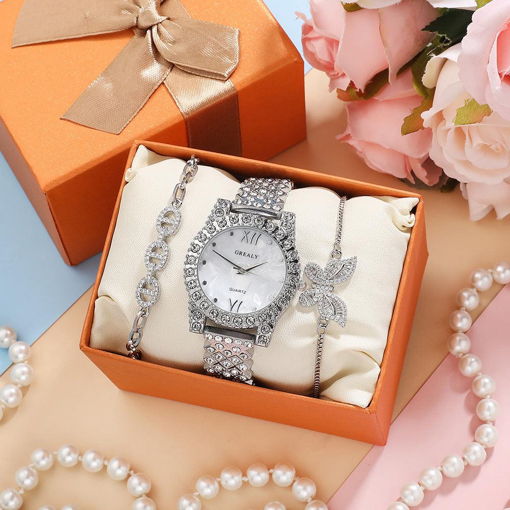 Quartz Watch Diamond Butterfly Zircon Bracelet - Trendha