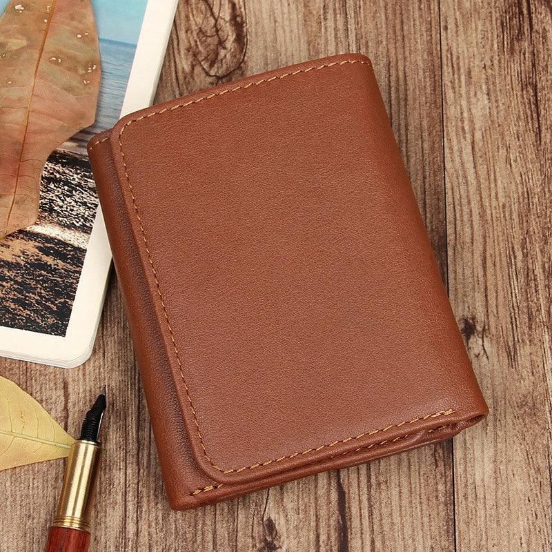 Retro Cowhide Card Wallet