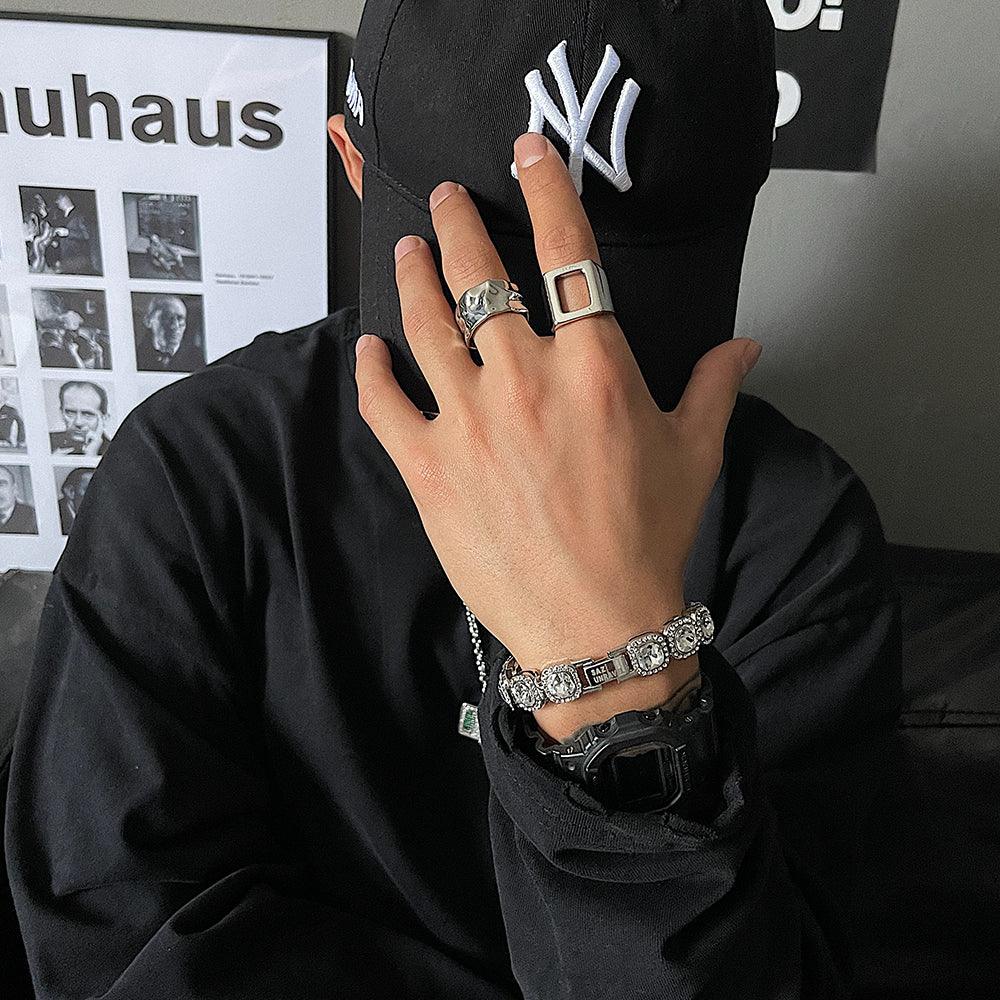 Rock Sugar Diamond Bracelet Male - Trendha