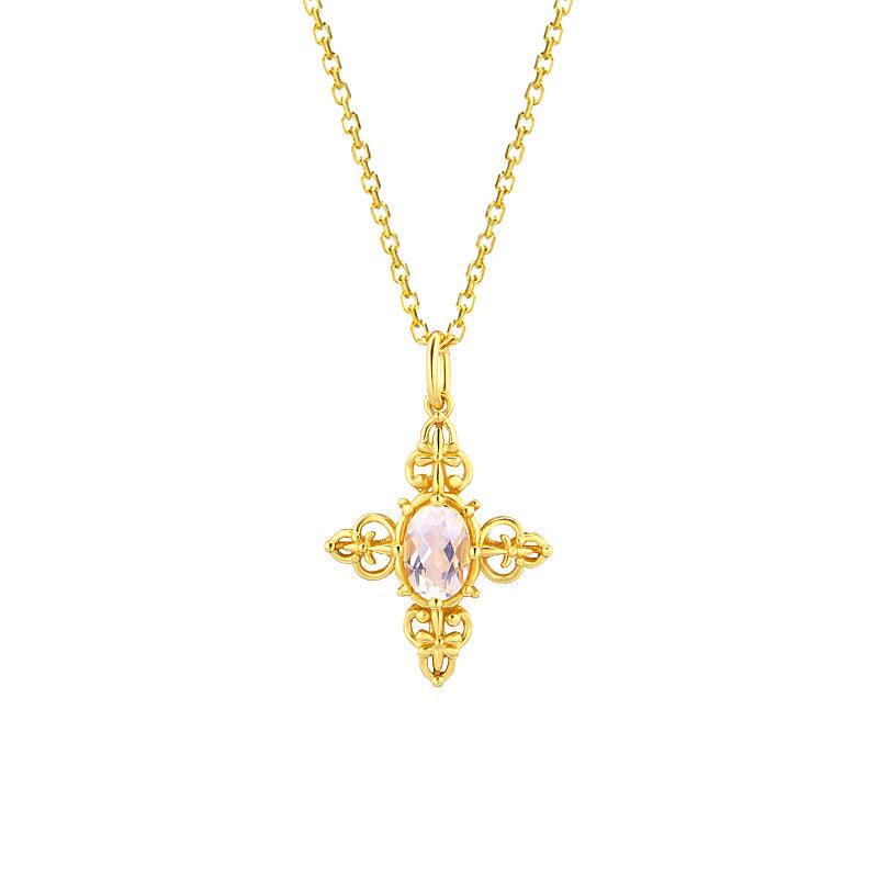 S925 Silver Gilded Pendant Retro European Style Wind - Trendha
