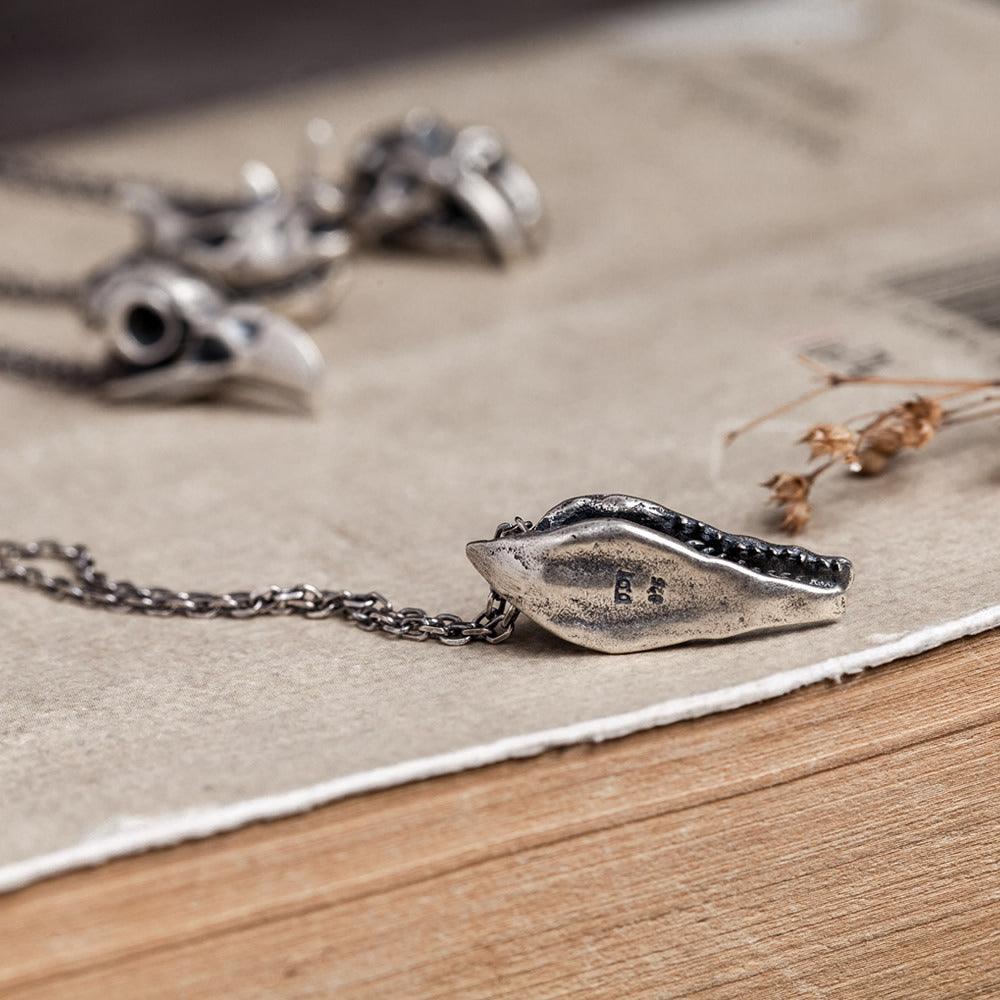 S925 Silver Animal-Skull Pendant, No Chain