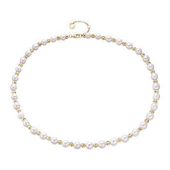 S925 Sterling Silver Baroque Pearl Necklace Female - Trendha