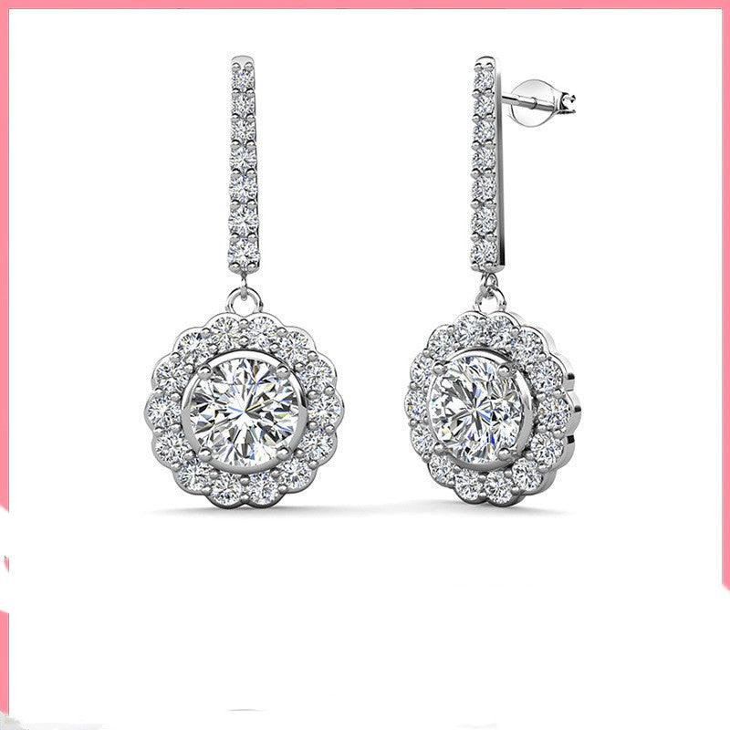 Saint Clara Fashion Flower Earrings - Trendha