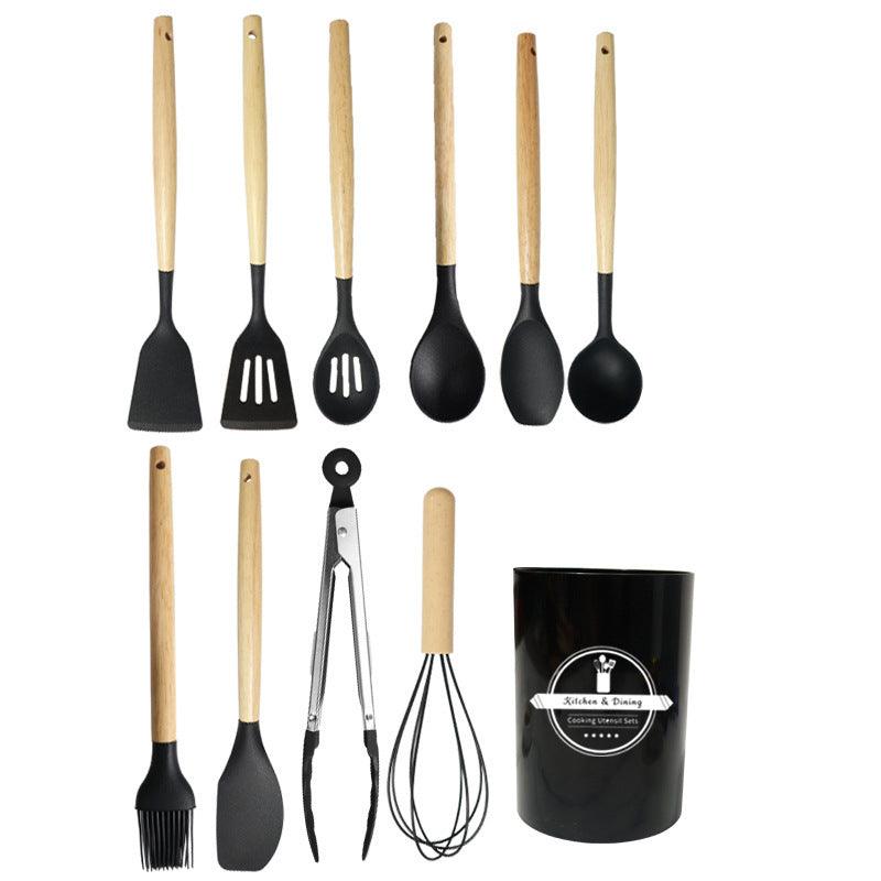 Silicone Spatula Soup Spoon Non-stick Pan High Temperature Resistant Kitchenware Suit - Trendha