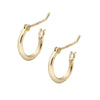 Color: Versatile plain gold ear ring