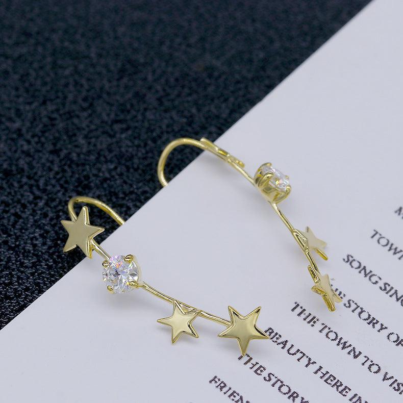 Silver Plated Earrings Fashion Piece - Trendha
