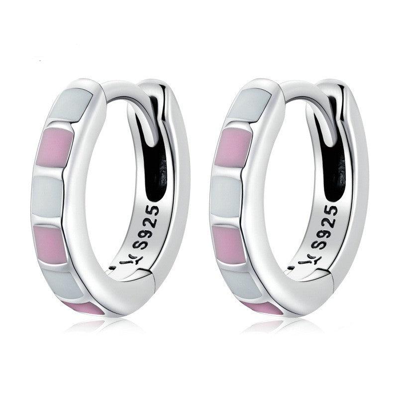 Simple And Stylish Platinum Plated Earrings - Trendha
